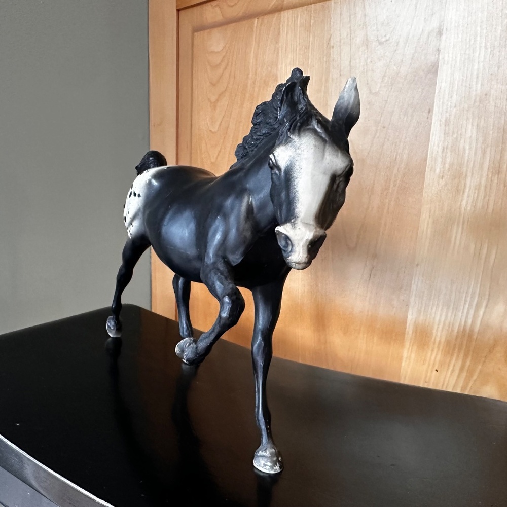 Vintage Breyer Running Stallion Black Appaloosa #127 - Picture 8 of 15